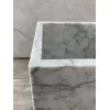 Кашпо из мрамора Bianco Carrara